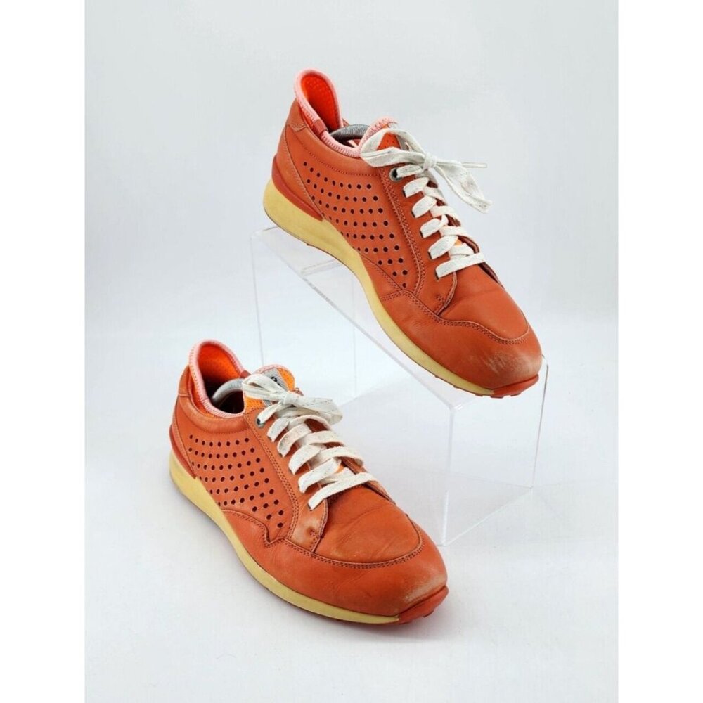 ECCO Women's Speed Hybrid Lace Up Activewear Golf Shoes Orange Size 38 US 7-7.5W